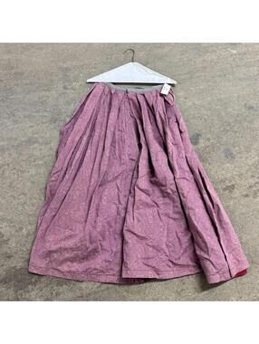 Vintage Film Costume 40s 50s Does Victorian Antique Style Faded Prairie Skirt